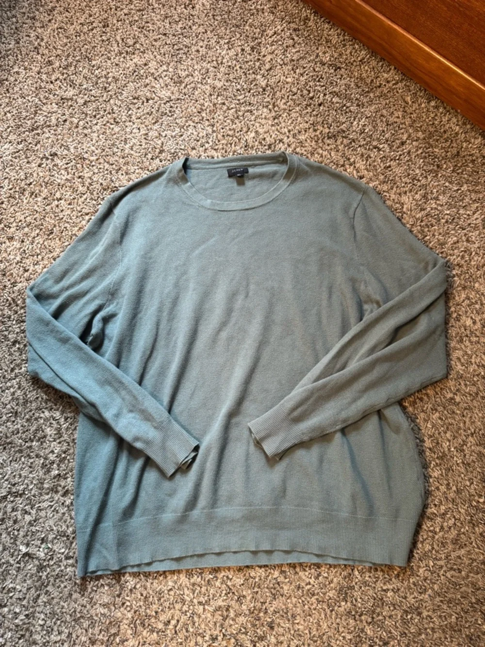 J. Crew Men's Crewneck Sweater in Sage green